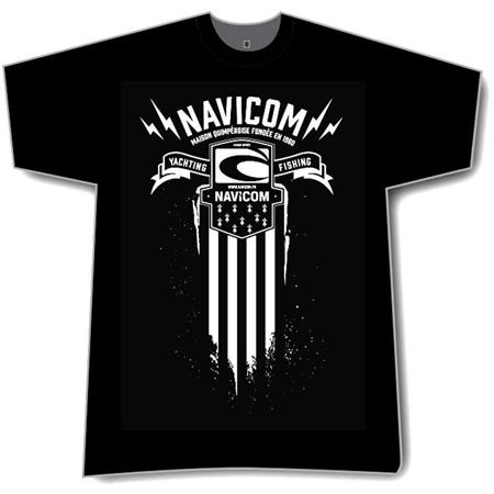 Tee Shirt Maniche Corte Uomo Navicom 2019 Bretagne - Nero