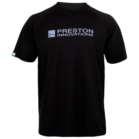 Tee Shirt Maniche Corte Uomo Preston Innovations Lightweight Black Raglan - Noir