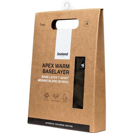 TEE-SHIRT MANICHE CORTE UOMO SEELAND APEX MÉRINOS - COVERT GREEN