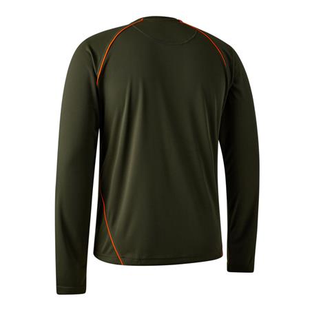 TEE SHIRT MANICHE LUNGHE UOMO DEERHUNTER CHAMOIS - FOREST GREEN