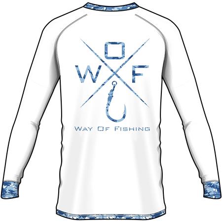 TEE SHIRT MANICHE LUNGHE UOMO W.O.F. CROIX - BIANCO