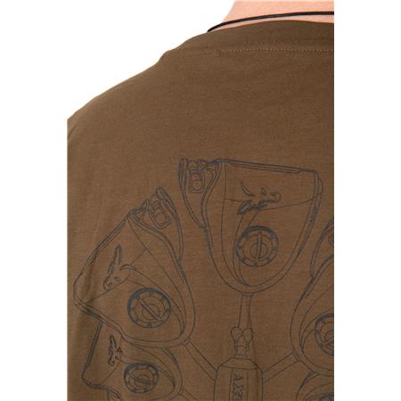 TEE SHIRT MET KORTE MOUWEN VOOR HEREN FOX KHAKI INDICATOR T - ZWART