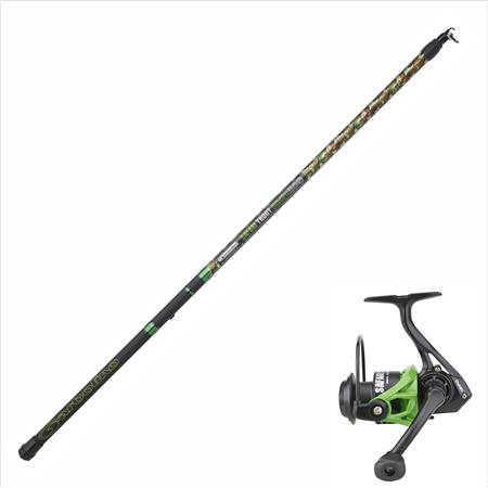 Teleskopisk Justerbart Sæt Garbolino Safari Trout Rc + Safari Spin