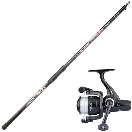 Teleskopisk Sæt Til Fiskeri Fra Fast Plads Srt Fish Instinct Mystery Telepike + Meka Efi Rd
