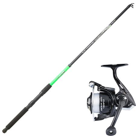 Teleskopisk Spinning-Sæt Srt Fish Instinct Energy Telespin + Meka Efi Fd