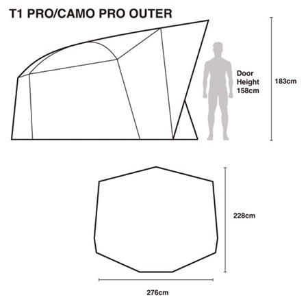 TENDA BIVVY - 1 PESSOA NASH TITAN T1 CAMO PRO - 1 PLACE