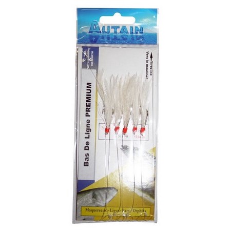Terminal Tackle Autain 5 Hamecons Blanc