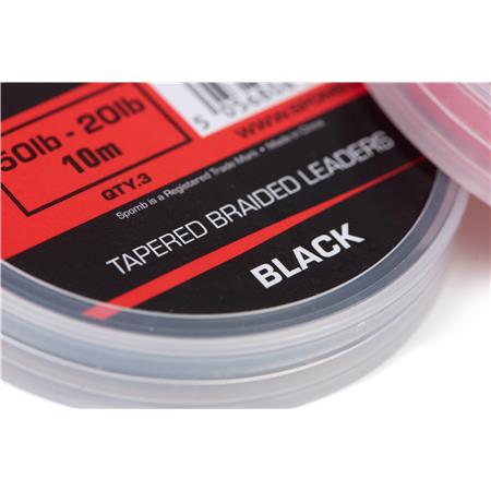 TESTA DI LENZA CONICA SPOMB TAPERED BRAIDED LEADERS - 10M