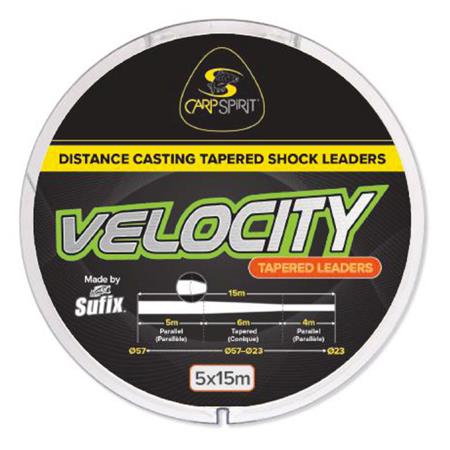 Tête De Ligne Carp Spirit Velocity Tapered Leader