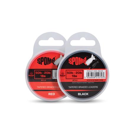 TÊTE DE LIGNE CONIQUE SPOMB TAPERED BRAIDED LEADERS - 10M