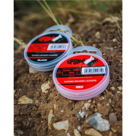 TÊTE DE LIGNE CONIQUE SPOMB TAPERED BRAIDED LEADERS - 10M