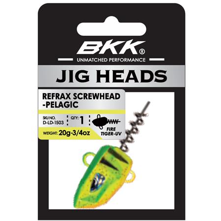 TÊTE PLOMBÉE BKK REFRAX SCREW HEAD-PELAGIC