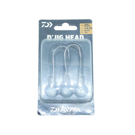 Tete Plombee Daiwa D Jig Head Round - 20G - N°6/0