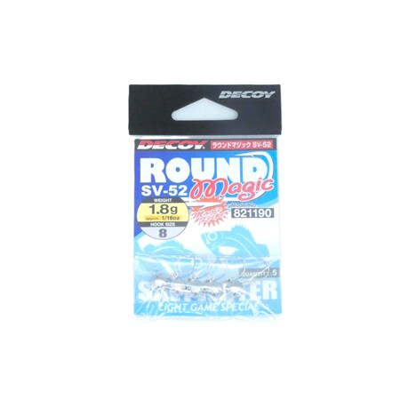 Tete Plombee Decoy Sv 52 Round Magic - 1.8G - N°8 - Par 5
