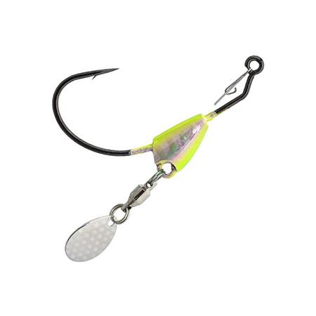 TETE PLOMBEE DUO TETRA WORKS THE ROCK SPIN HOOK - CHARTREUSE - PAR 3