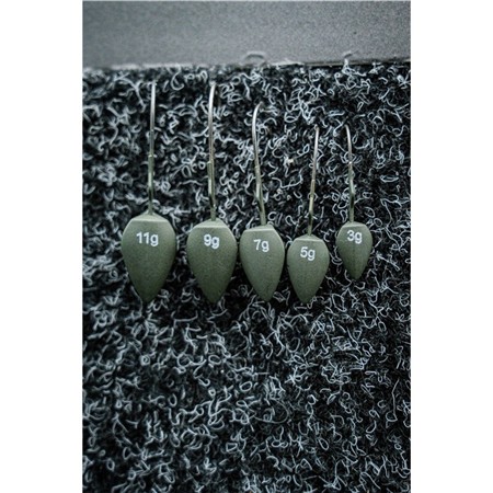 TÊTE PLOMBÉE FOX RAGE DART JIG HEAD CAMO
