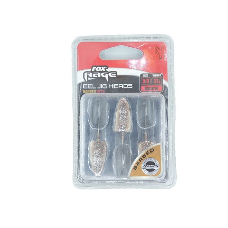 Tete Plombee Fox Rage Eel Head - Natural - 21G