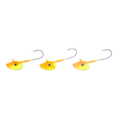Tete Plombee Gunki G'verti Orange Fluo/Yellow - 18G - Orange/Fluo Yellow - Par 3