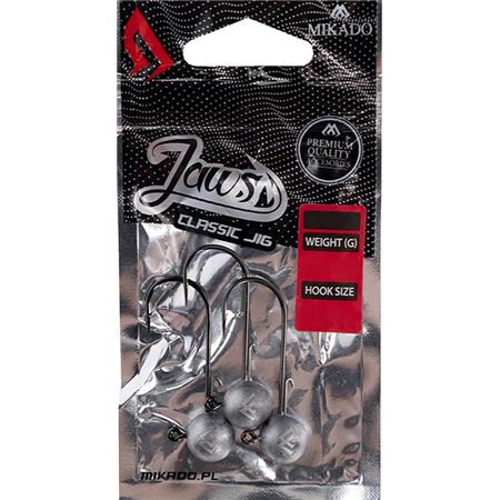 TÊTE PLOMBÉE MIKADO JAWS CLASSIC JIG - PAR 3