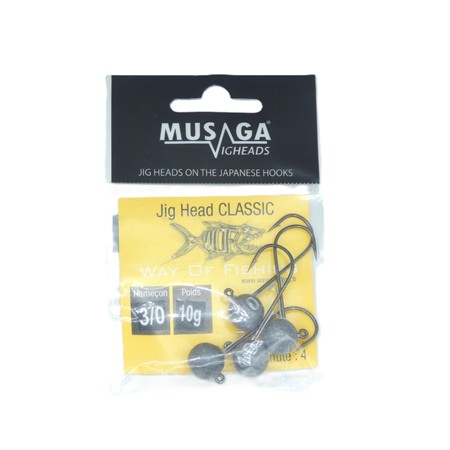 Tete Plombee Musaga Jighead Classic - N°3/0 - 10G