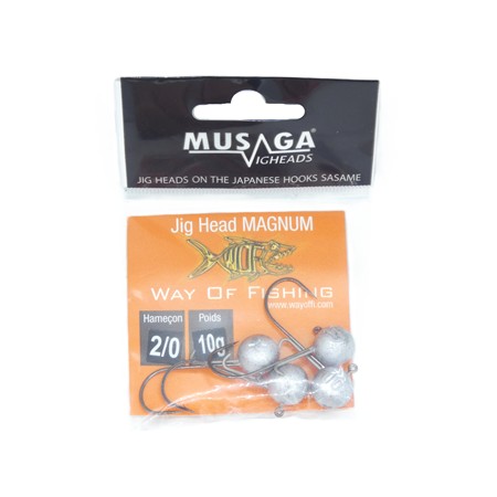 Tête Plombée Musaga Jighead Magnum - N°2/0 - 10G