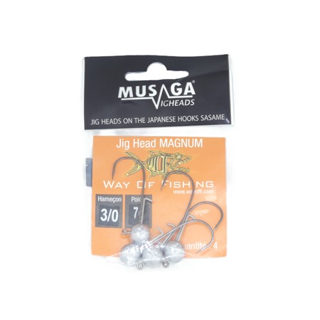 Tête Plombée Musaga Jighead Magnum - N°3/0 - 7G