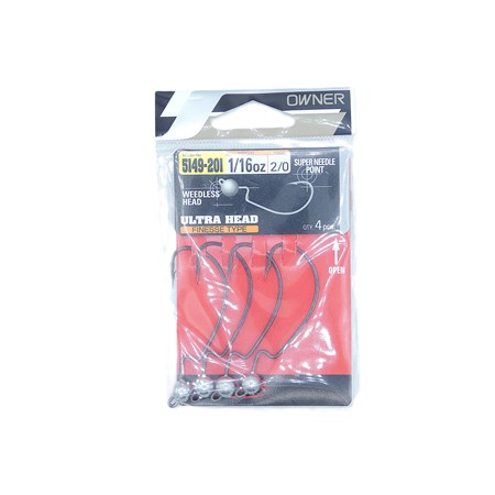 Tete Plombee Owner Jh38 Finesse - Pack - 1,75G - N° 2/0