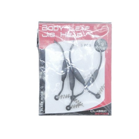 Tete Plombee Scratch Tackle Body Leaf Jig Head - 5G - N°5/0 - Par 5