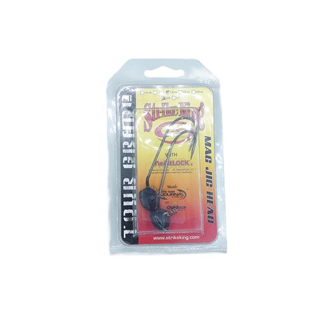Tete Plombée Strike King Mag Jig Head - Noir - Par 2