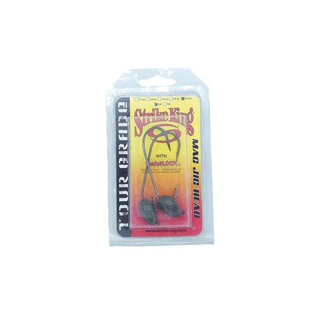 Tete Plombée Strike King Mag Jig Head - Vert - Par 2