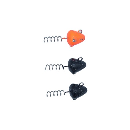 Tete Plombee Svartzonker Screw-In Head - Black Glitter - 50G - Par 3