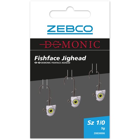 TÊTE PLOMBÉE ZEBCO FISHFACE JIGHEAD