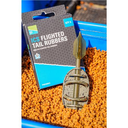 TETTINA DI RICAMBIO PRESTON INNOVATIONS ICS FLIGHTED TAIL RUBBERS