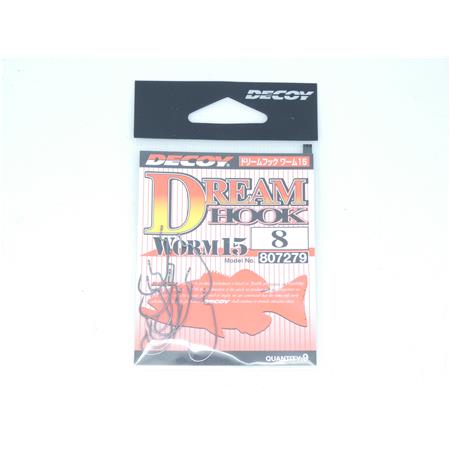 Texas Hook Decoy Dream Hook Worm 15 - Size N°1