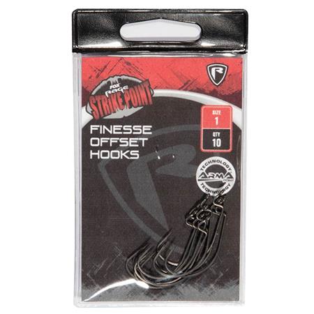 TEXAS-KROG FOX RAGE STRIKE POINT FINESSE OFFSET HOOKS