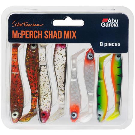 TINTENFISCHKÖDER-SET ABU GARCIA SVARTZONKER MCPERCH SHAD MIX - 8ER PACK