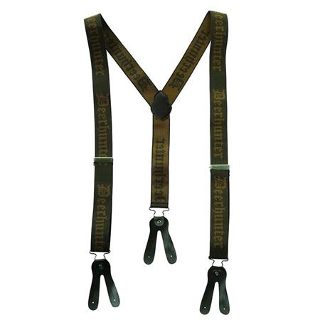 Tirantes Deerhunter Logo Braces For Buttons - Kaki