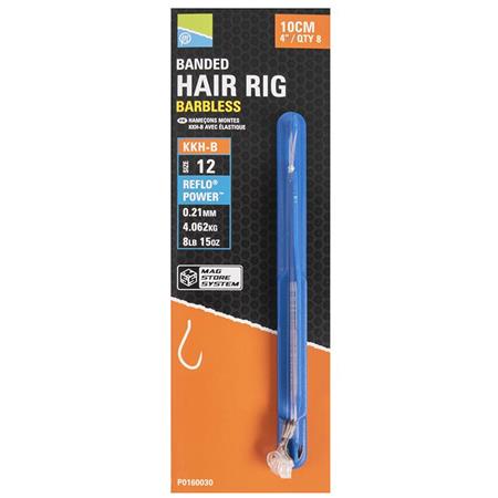 Τοποθετημένα Αγκίστρια Preston Innovations Kkh-B Banded Hair Rig
