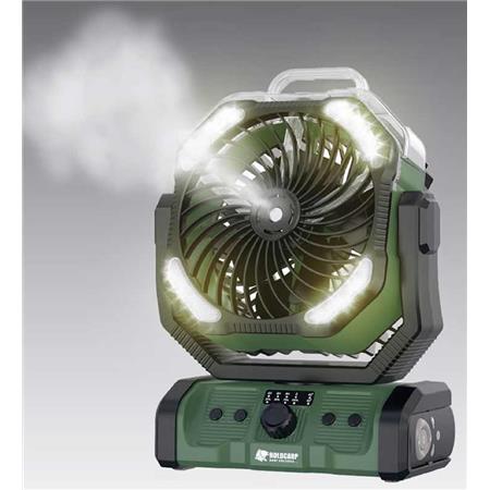 TRAGBARER VENTILATOR HOLDCARP RECHARGEABLE DOUBLEMOTOR WATERSPRAY FAN