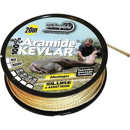 Trança Para Base De Linha Technipêche Kevlar Silure - Naturel