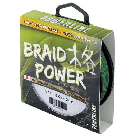 Trança Powerline Braid Power - Vert - 250M