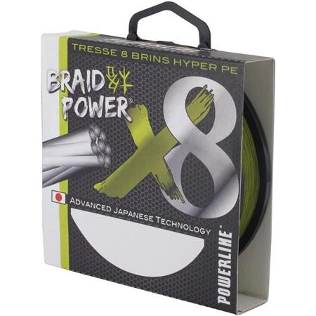 Trança Powerline Braid Power X8 Vert - 300M