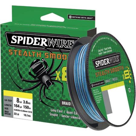 Trançada Spiderwire Stealth Smooth 8 Blue Camo - 300M