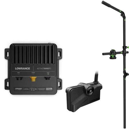 Transducerpakke Lowrance Active Target 2 + Aftagelig Transducerstang Railblaza Hexx Live Pole 60