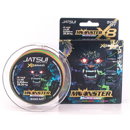 TRECCIA JATSUI MOONSTER BRAID MULTICOLOR