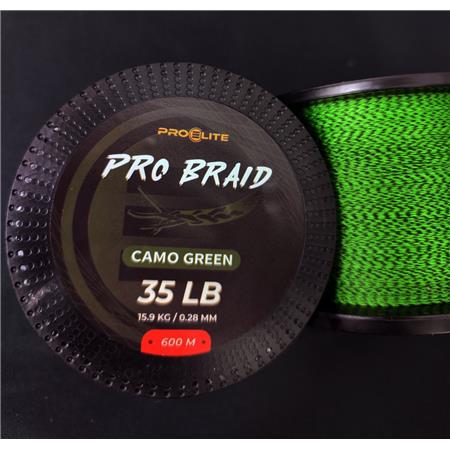 TRECCIA PRO ELITE BAITS PRO BRAID CAMO GREEN - 600M