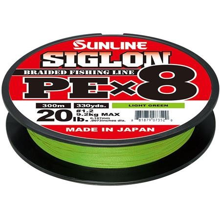 Treccia Sunline Siglon Braid Pe 8X Verde Chiaro - 300M