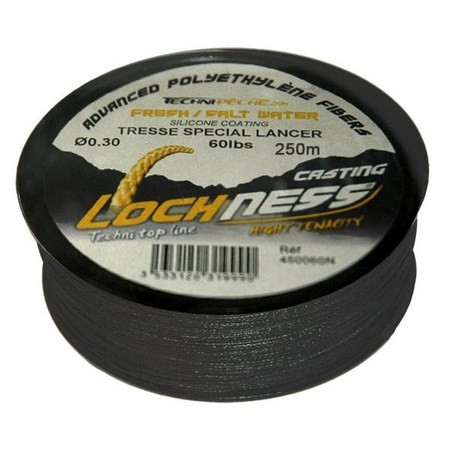 Treccia Technipêche Loch Ness Nero - 250M
