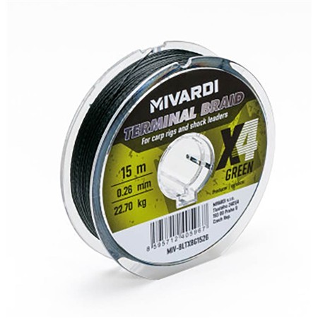 Trecciato Da Terminale Mivardi Terminal X4 Braid - Verde - 15M