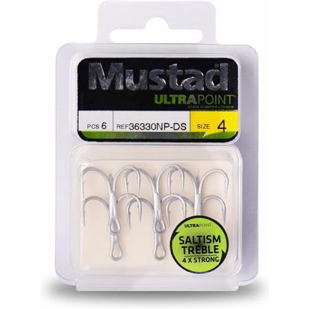 TREKROG MUSTAD INLINE TREBLE HOOK 4X STRONG